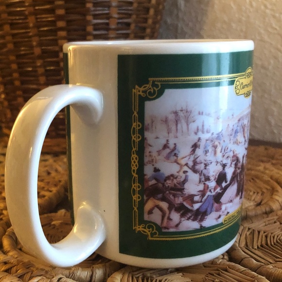 Currier & Ives Central Park Winter 1992 Vintage Coffe Mug For Houston Food - Picture 6 of 13